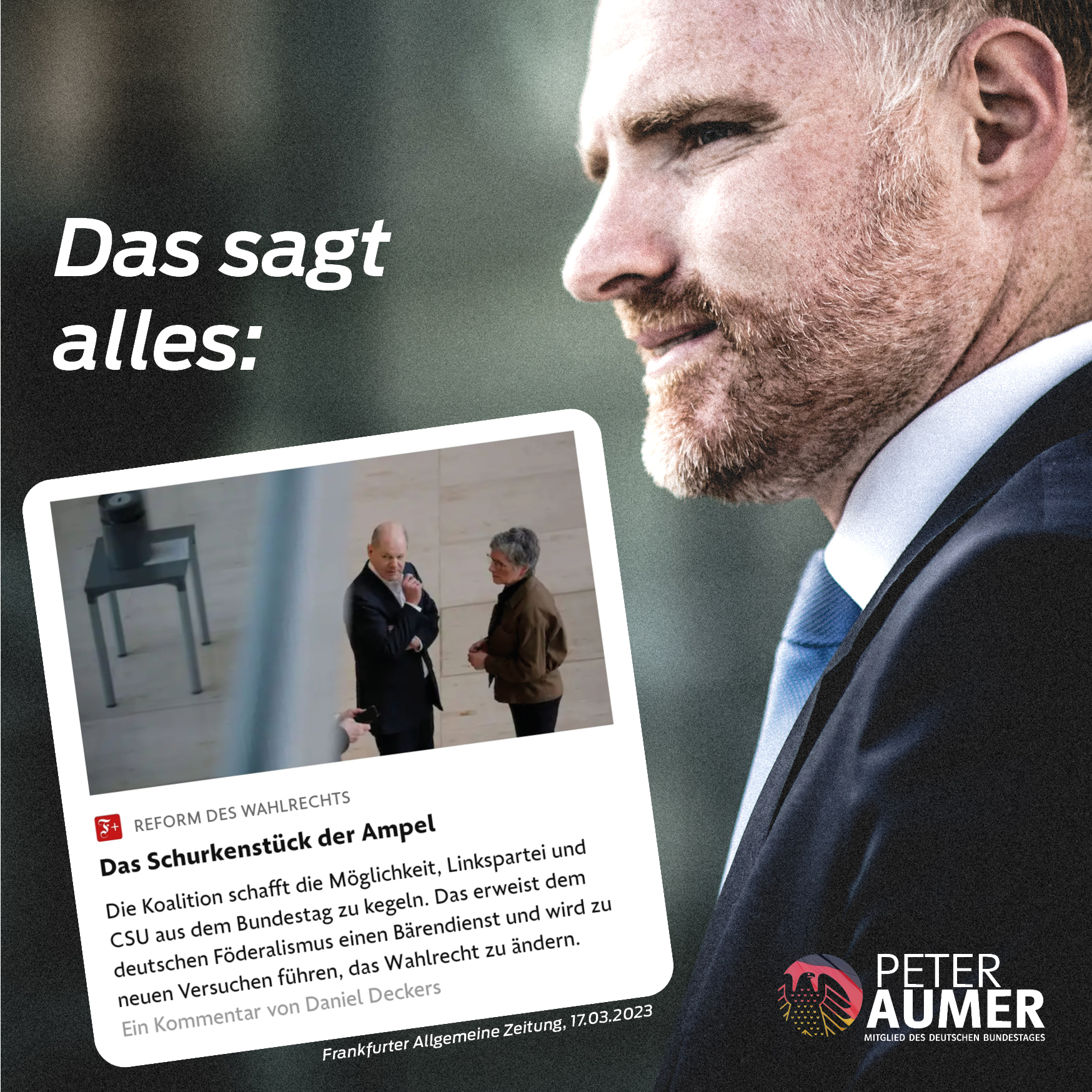 Neues Wahlrecht: Ampelparteien missbrauchen Mehrheit zur Täuschung und Manipulation