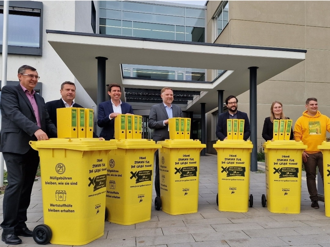Erfolgreich eingesetzt: Kreistag beschließt Einführung der Gelben Tonne!