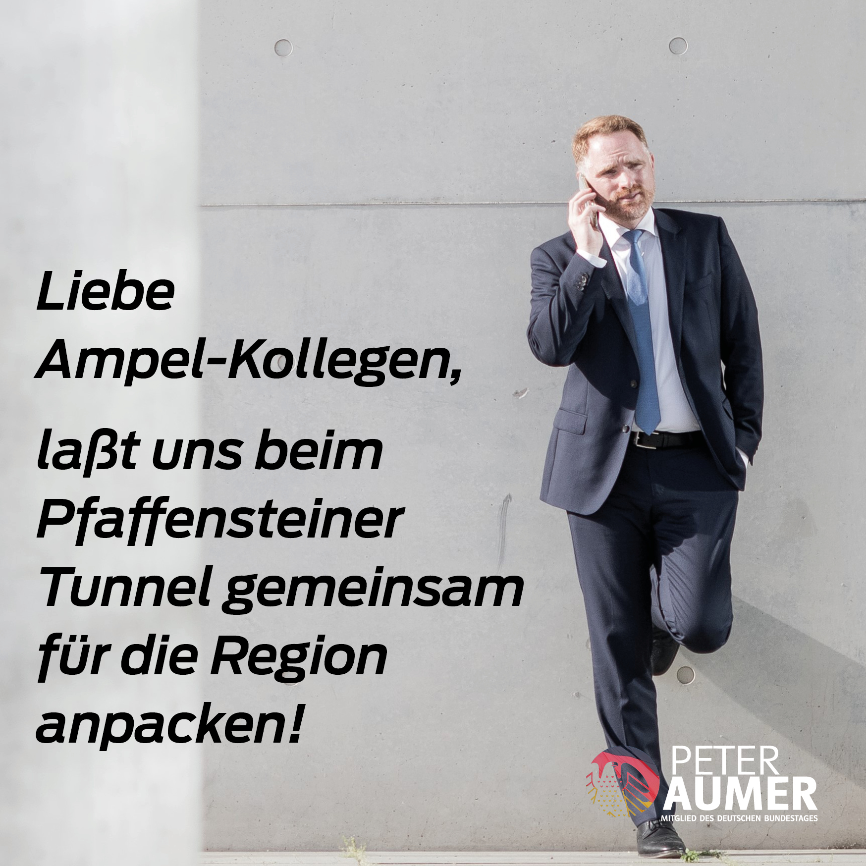 Herausforderung Pfaffensteiner Tunnel gemeinsam anpacken statt kritisieren!