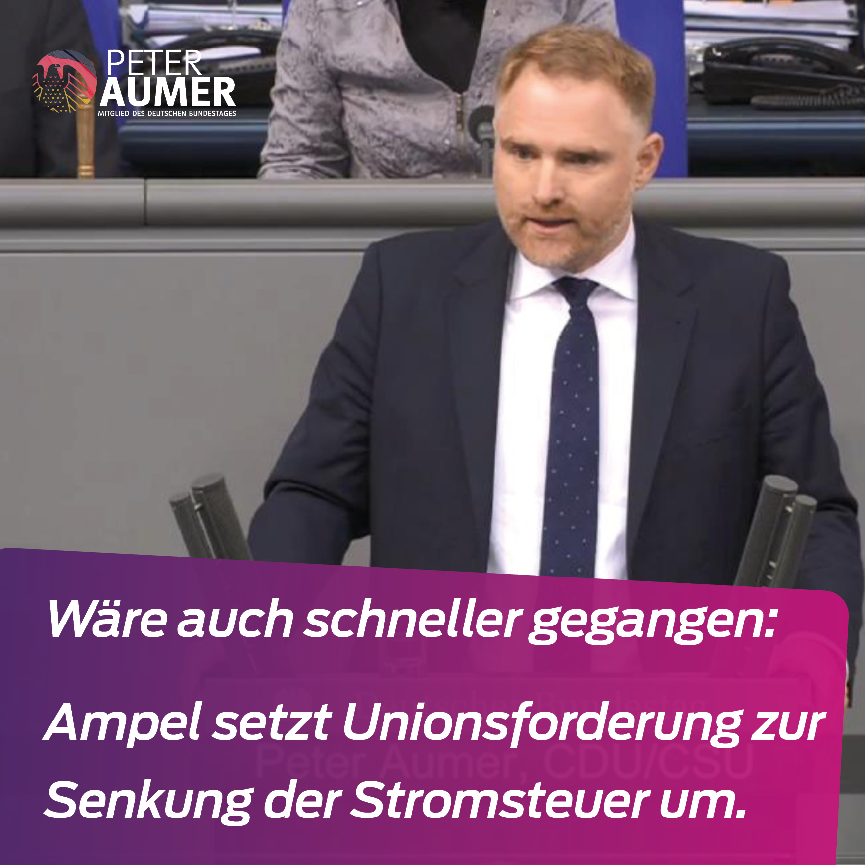 Bundesregierung setzt Unionsforderung um – Stromsteuer soll sinken