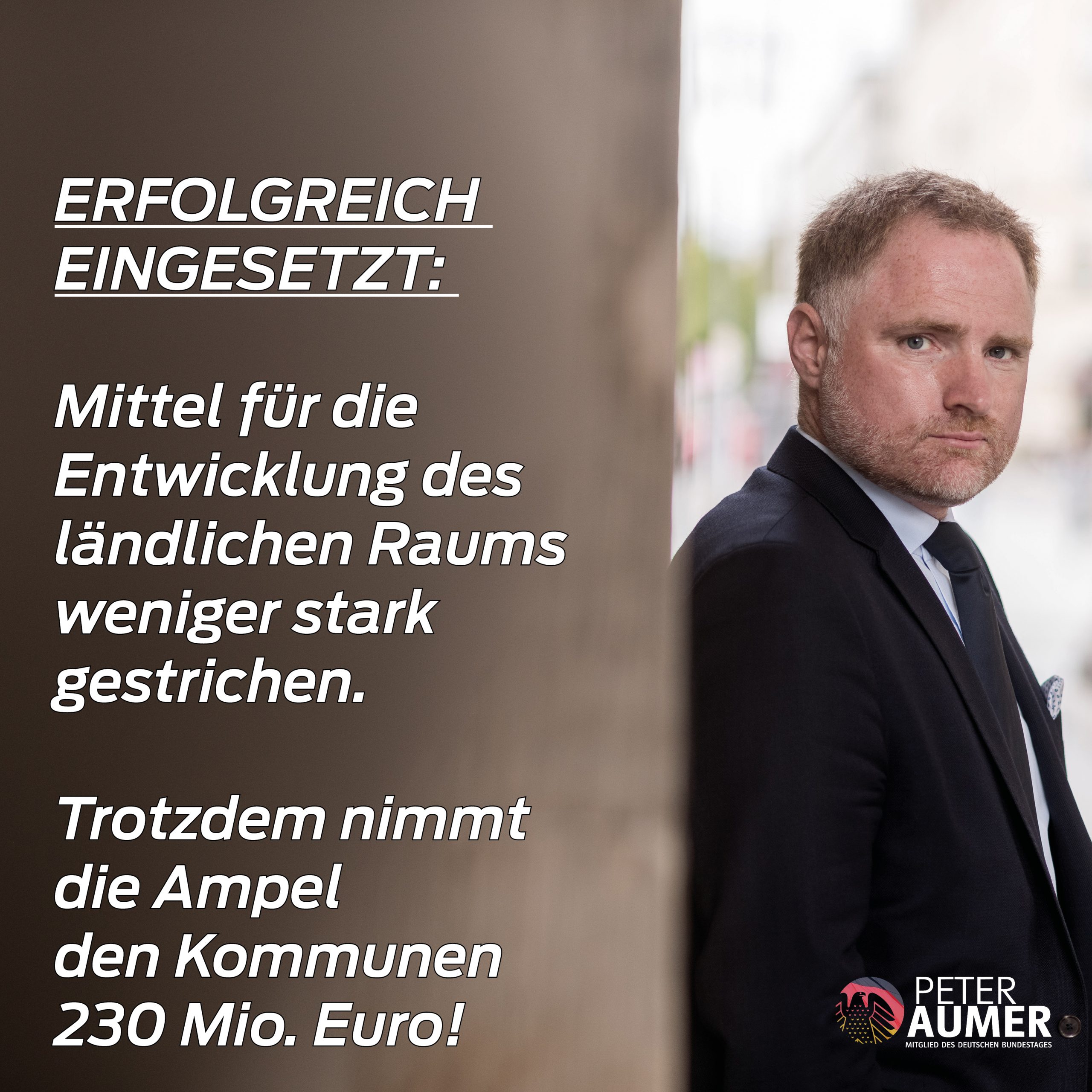 Erfolgreich eingesetzt: Ampel kürzt Streichung zur Förderung des ländlichen Raums