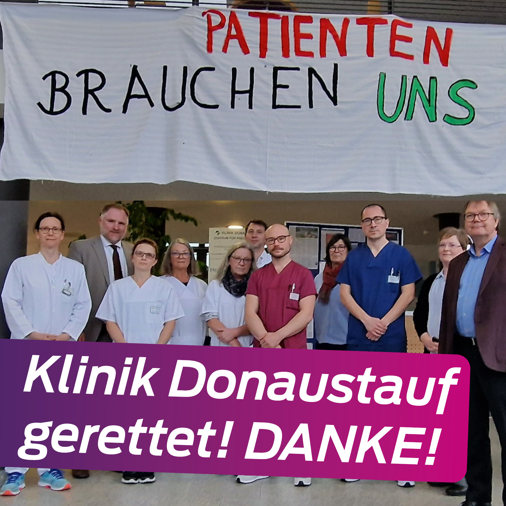 Klinik Donaustauf gerettet!