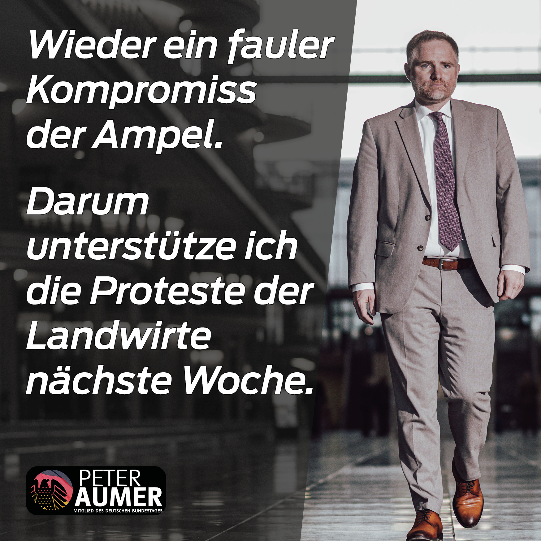 Unterstützung für Landwirtschaft