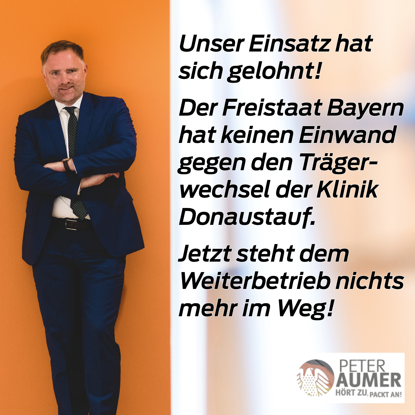 Freistaat genehmigt Trägerwechsel der Klinik Donaustauf