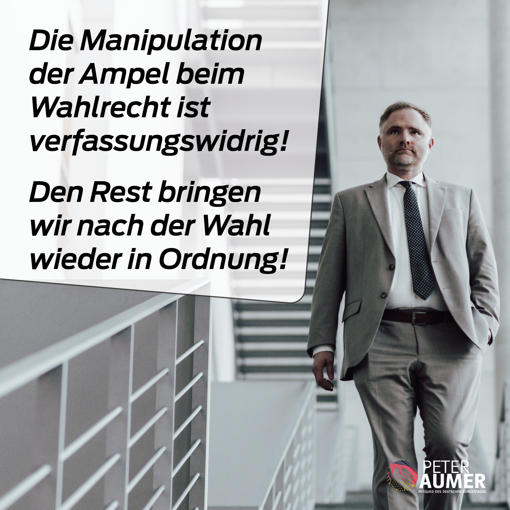 Wahlrechtsreform der Ampel ist verfassungswidrig!