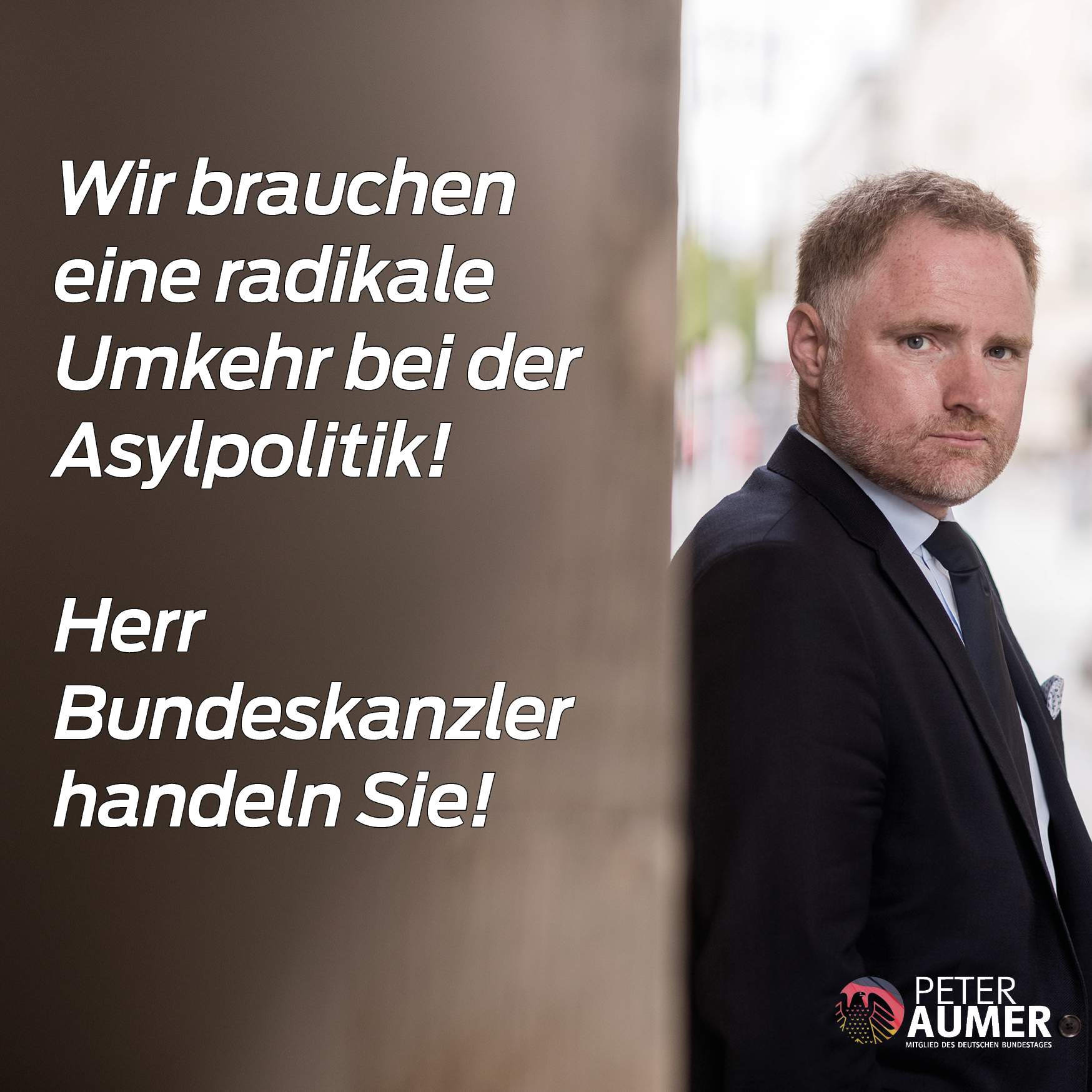 Aumer fordert Umkehr bei Asylpolitik