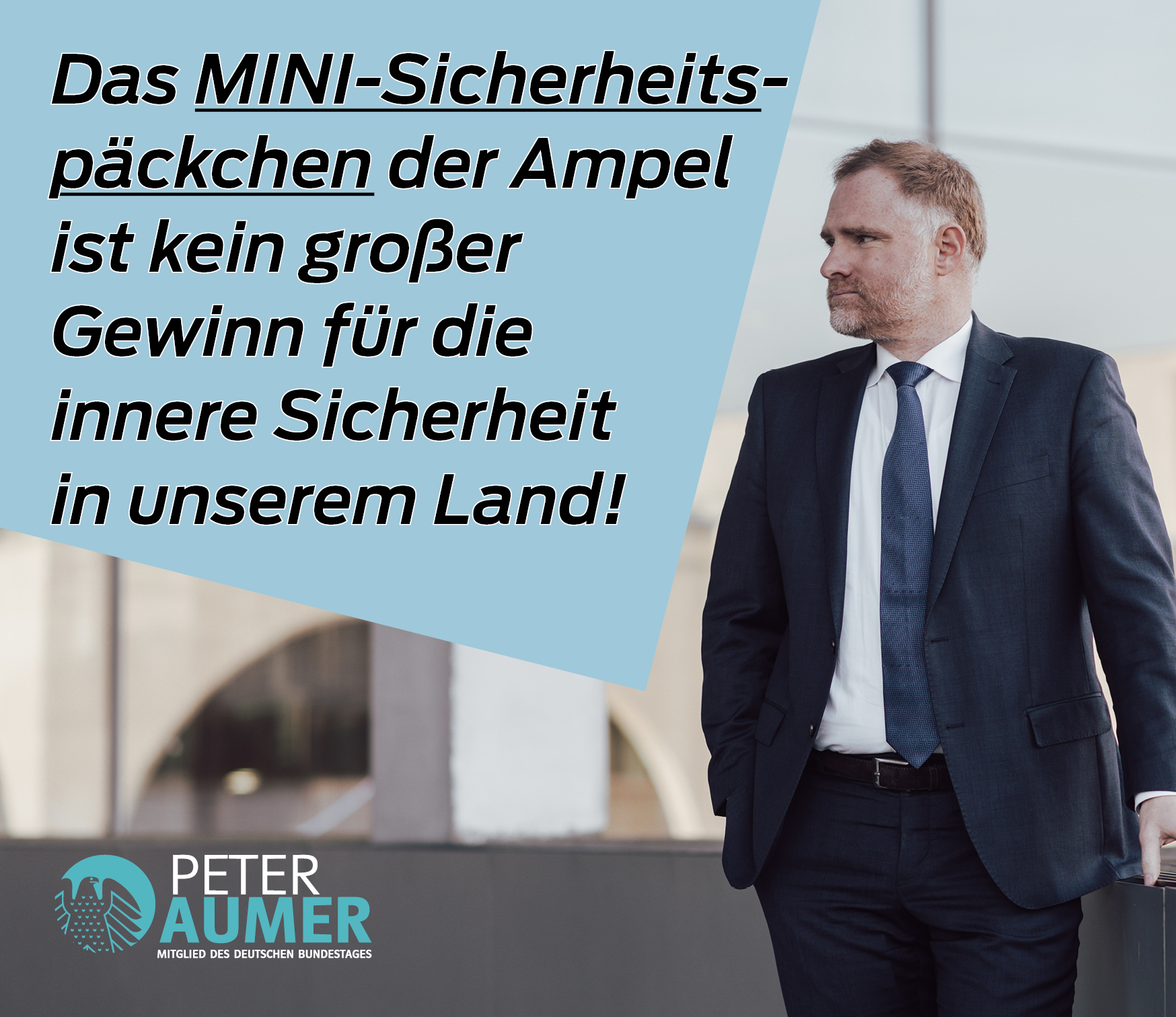 Sicherheitspaket der Ampel ist nicht mehr als ein MINI-Päckchen