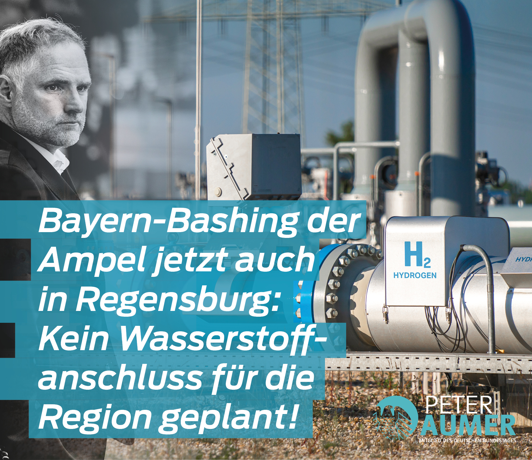 Bayern-Bashing des Bundes trifft jetzt auch die Region Regensburg: Ampel grenzt Regensburg beim Wasserstoffausbau aus