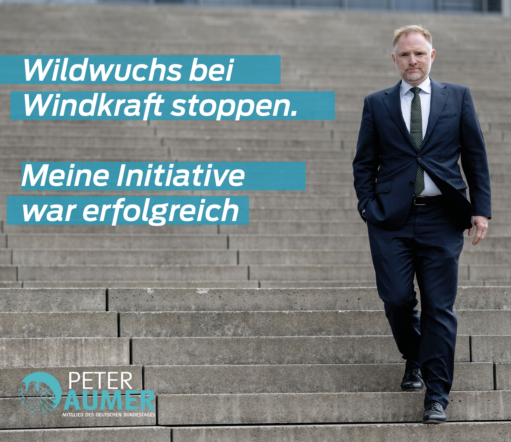 Aumer setzt sich gegen Wildwuchs bei Windkraft ein