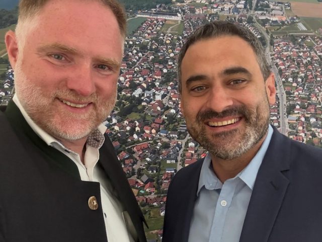 Besuch bei Tegernheims Bürgermeister Johann Weigert