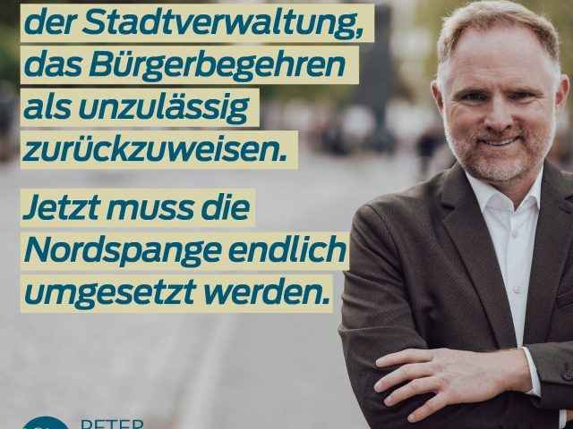 Bürgerentscheid gegen Nordspange nicht zulässig
