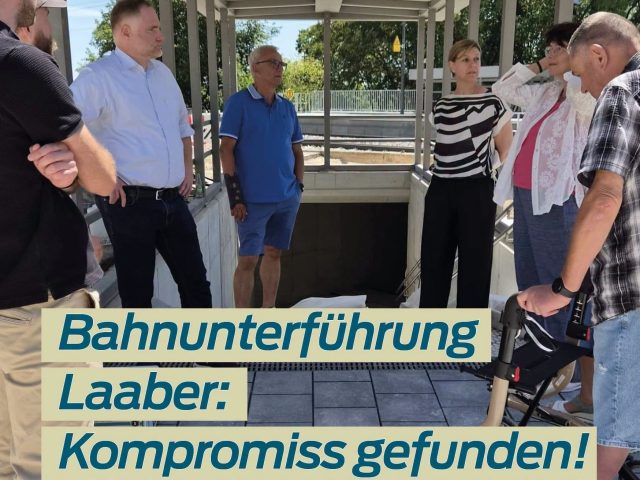 Kompromiss für Bahnunterführung in Laaber getunden
