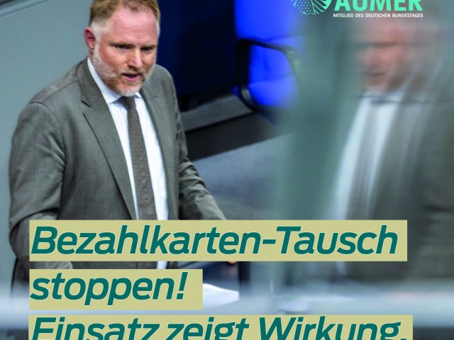 Bundesregierung geht gegen Bezahlkartentausch vor
